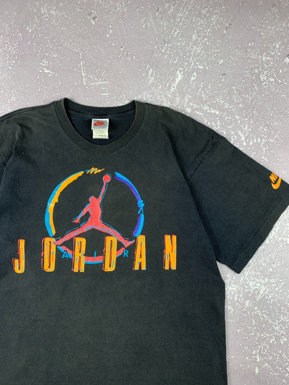 Nike Vintage 90s USA Nike x Jordan Sunfaded Single Stitch T Shirt Size US M / EU 48-50 / 2 - 2 Thumbnail