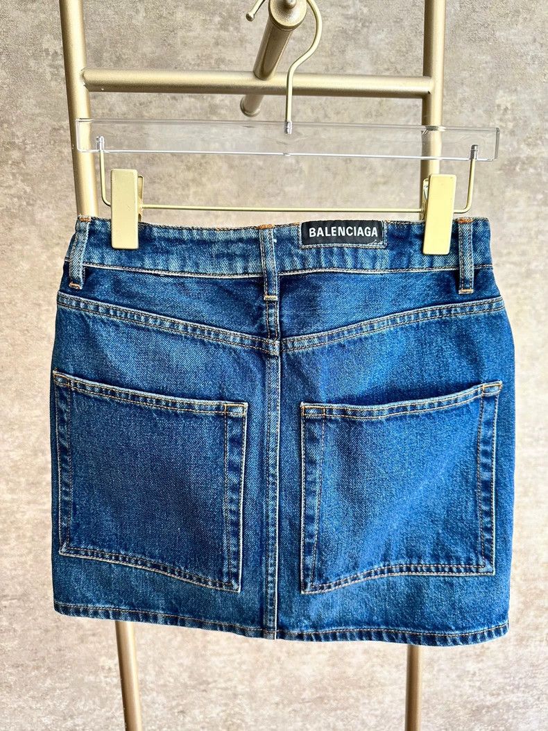 Balenciaga Balenciaga Jean Half Skirt 2504-Nextarrow Size 33" - 2 Thumbnail