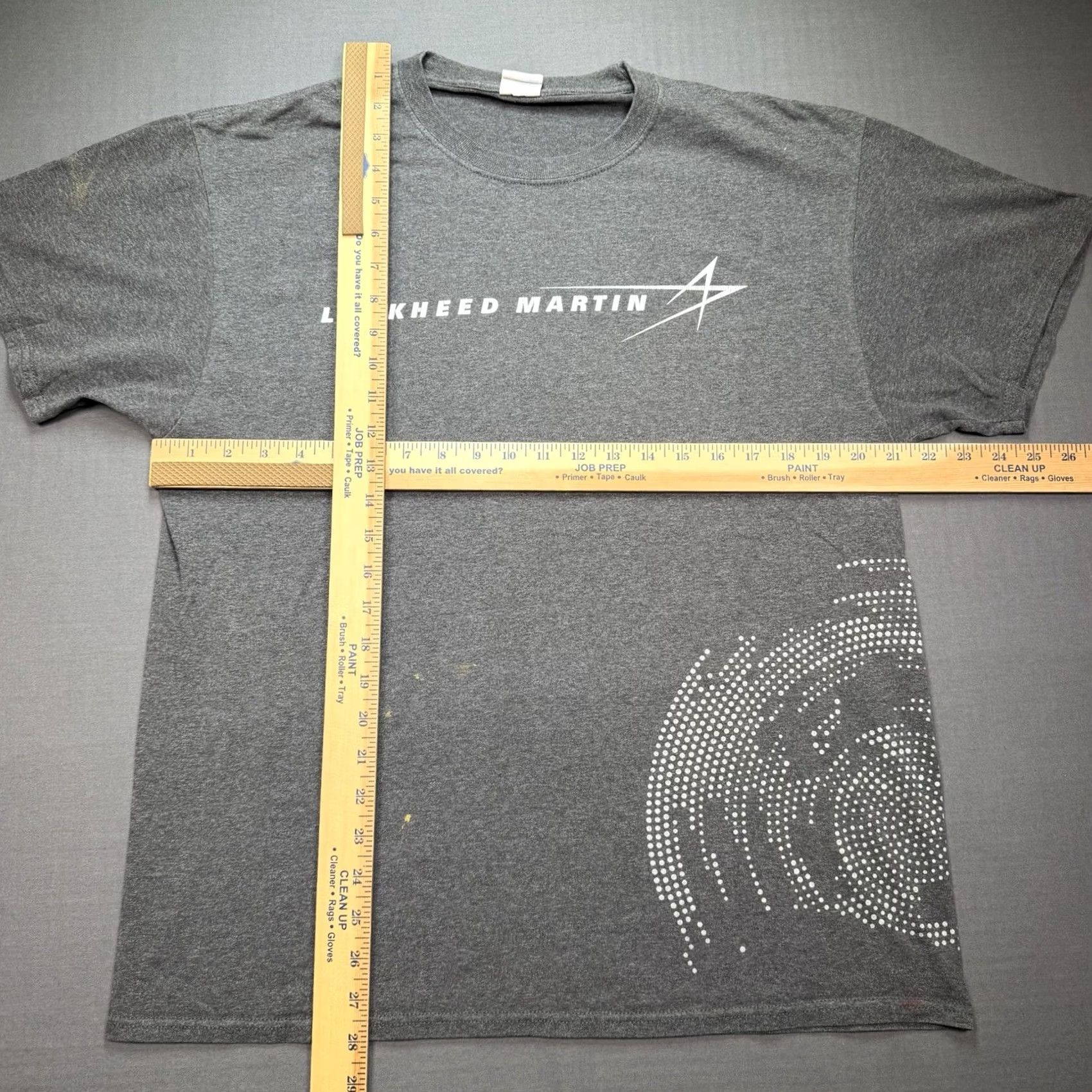Vintage Lockheed Martin Shirt Mens L Gray Graphic Print Tee Military USA Short Sleeve Crew Neck Size US L / EU 52-54 / 3 - 5 Thumbnail