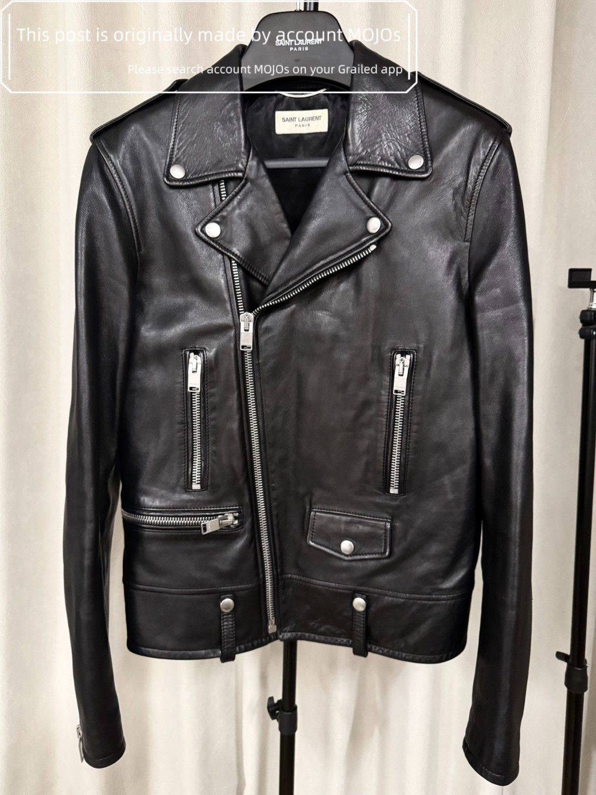 Hedi Slimane × Saint Laurent Paris Saint Laurent Motorcycle Jacket 
