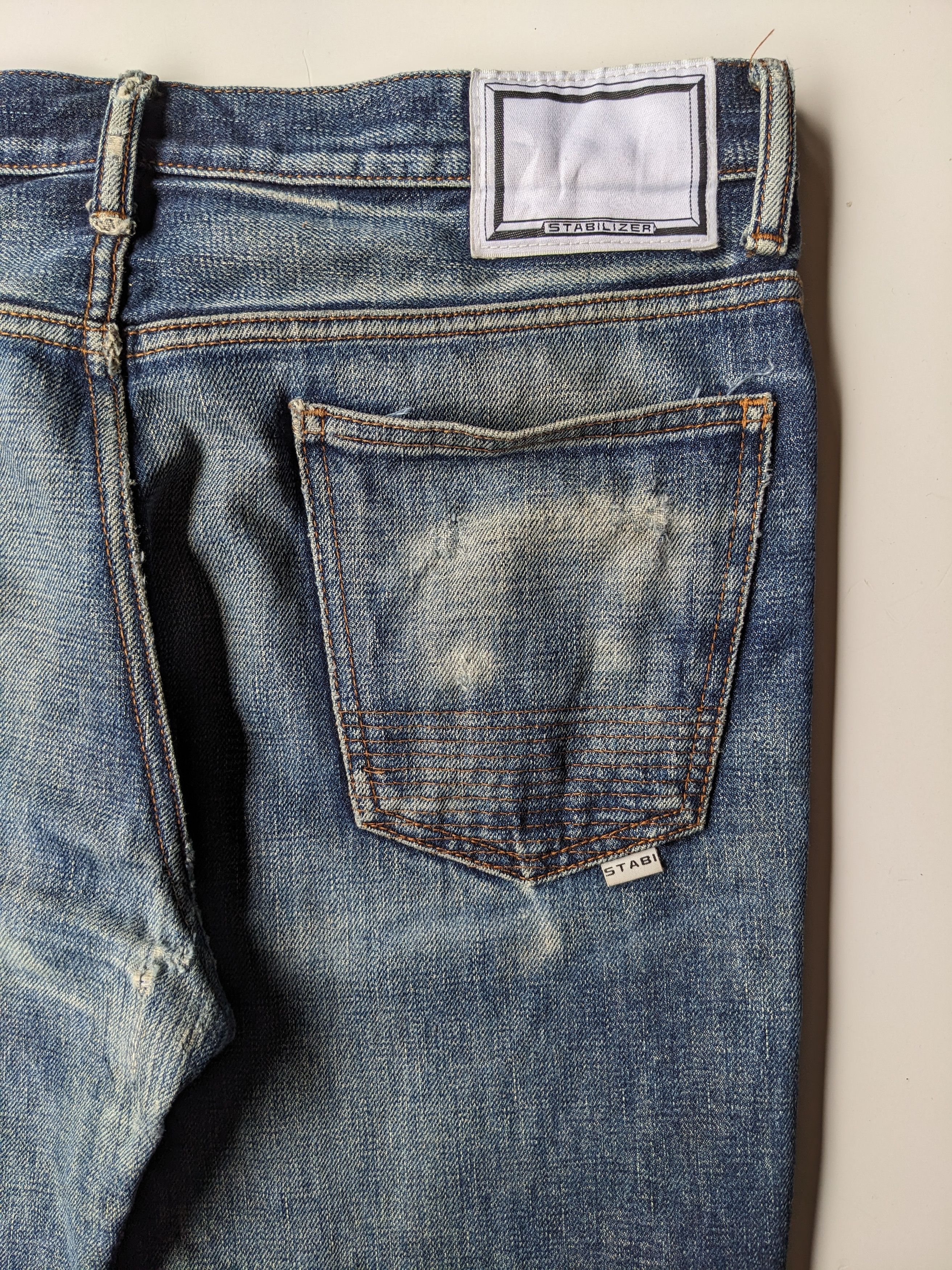 If Six Was Nine × Japanese Brand × Jean Stabilizer distressed faded jeans Size US 34 / EU 50 - 6 Thumbnail