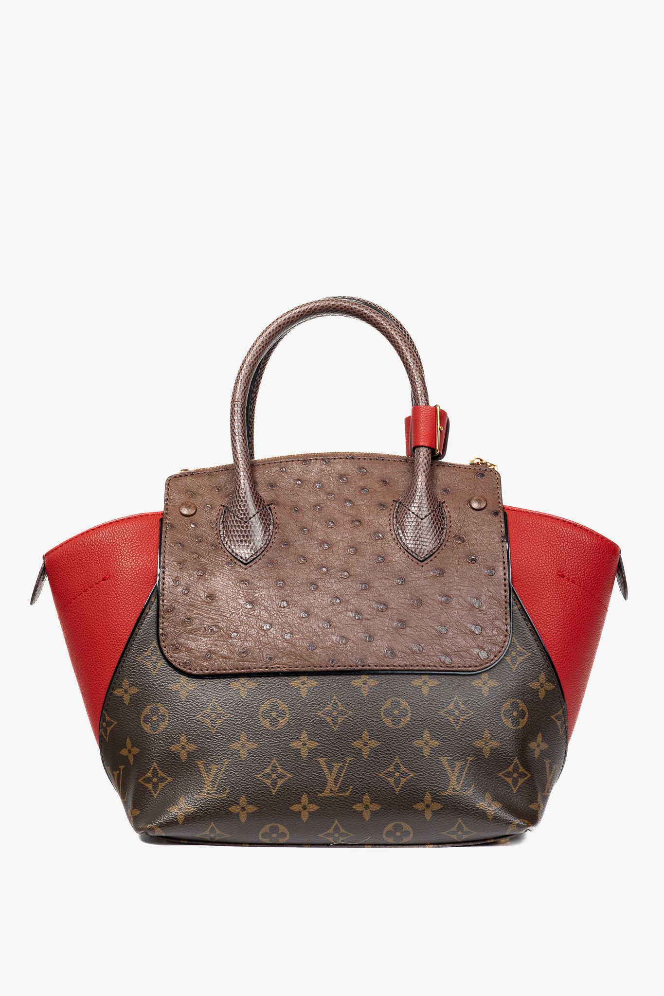 Louis Vuitton Louis Vuitton Majestueux PM Red Monogram Exotique Tote Size ONE SIZE - 4 Thumbnail