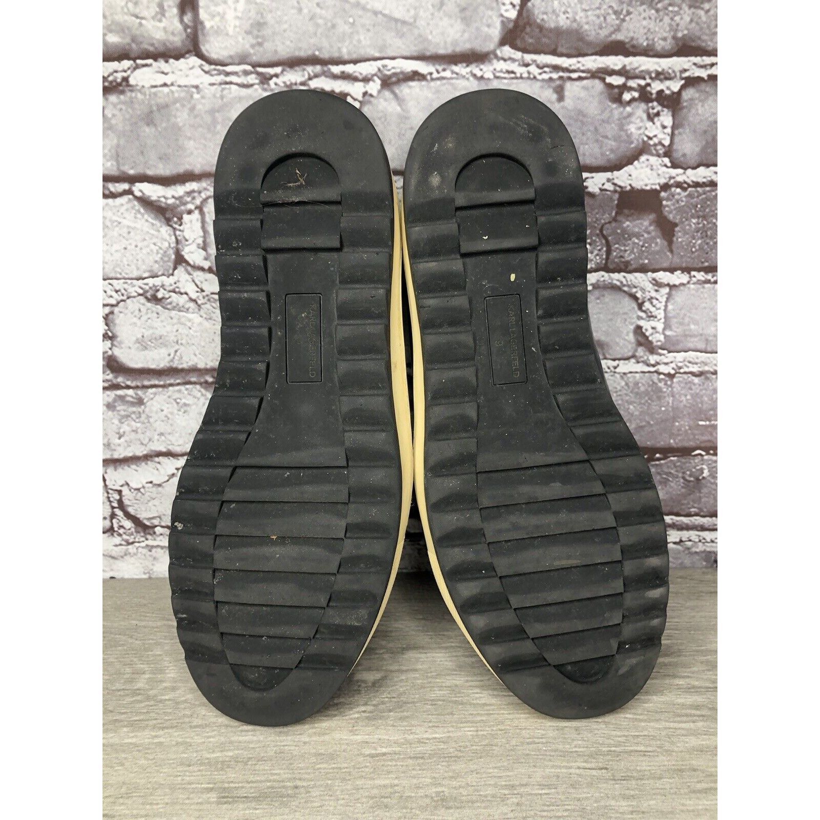 Karl Lagerfeld KARL LAGERFELD Navy Blue Patent Leather Lace Up Sneakers Sho Size US 9 / EU 42 - 6 Thumbnail
