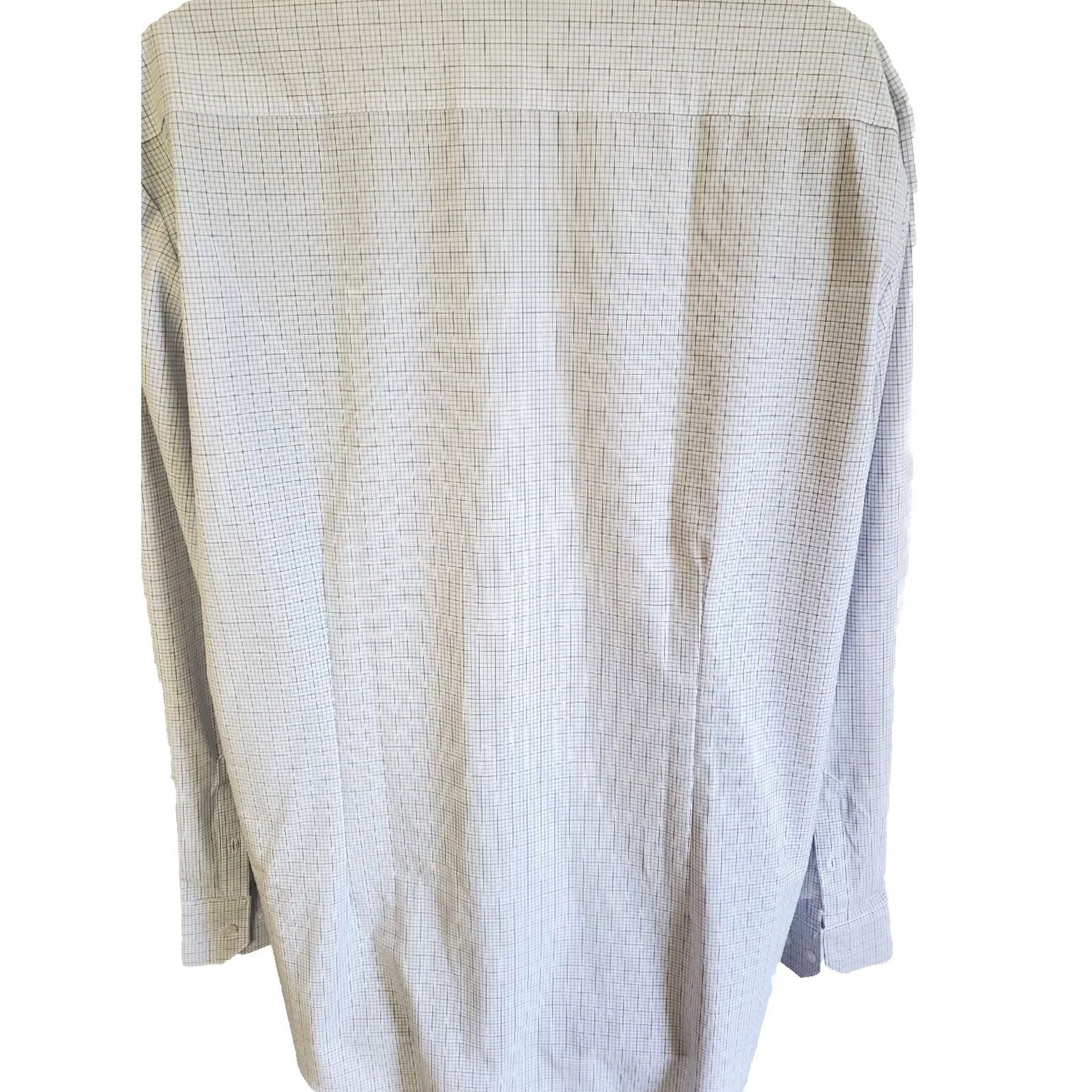 Mizzen+Main Mizzen + Main Shirt Mens XXL Trim Fit Button Up Light Blue Tattersal Check Plaid Size US XXL / EU 58 / 5 - 7 Thumbnail