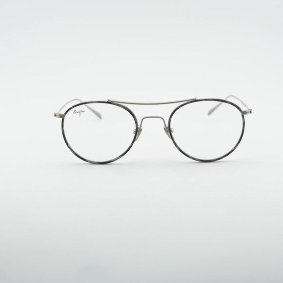 Maui Jim Maui Jim MJO 2419 17A Eyeglasses Silver 48mm Round Frame Size ONE SIZE - 3 Thumbnail