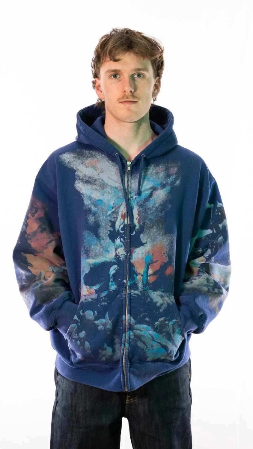 Supreme Supreme Frank Frazetta Zip Up Hooded Sweatshirt | Grailed