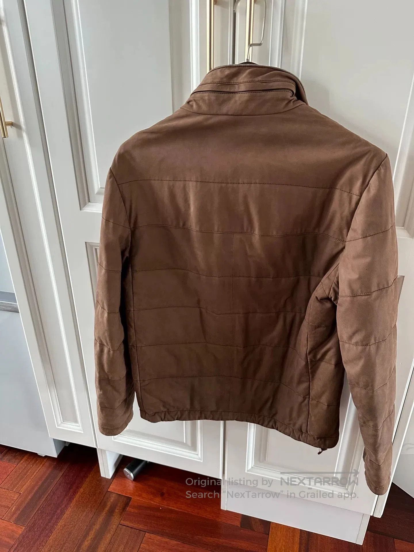 Brunello Cucinelli Brunello Cucinelli Leather Down Jacket. Size US S / EU 44-46 / 1 - 2 Thumbnail