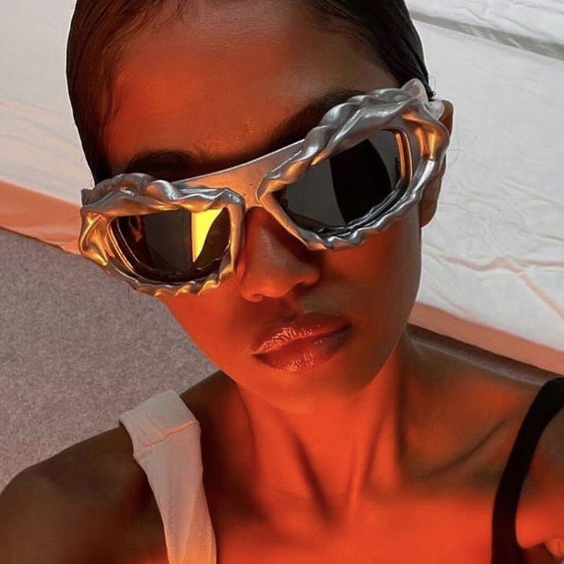 Electric Visual Modern Street ins style custom avant-garde sunglasses Size ONE SIZE - 1 Thumbnail
