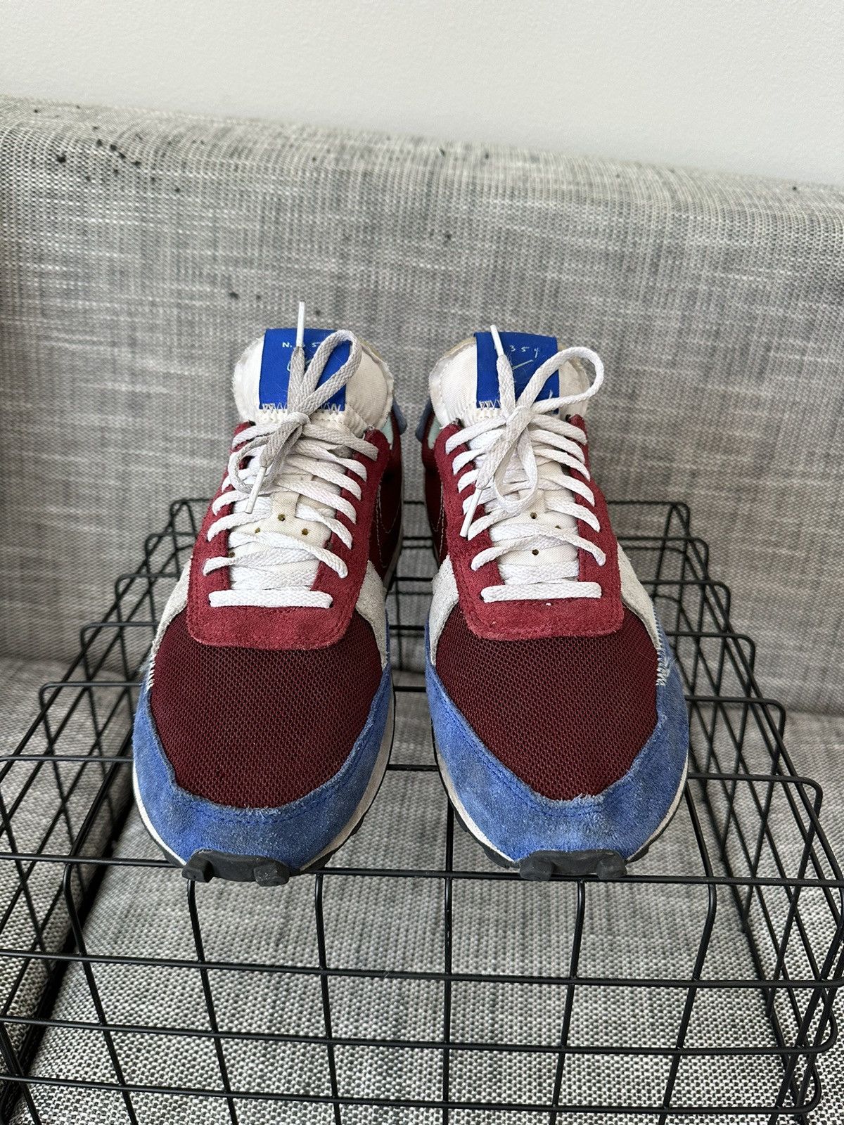 Nike N.354 Daybreak Type Burgundy Royal Size US 9.5 / EU 42-43 - 2 Thumbnail