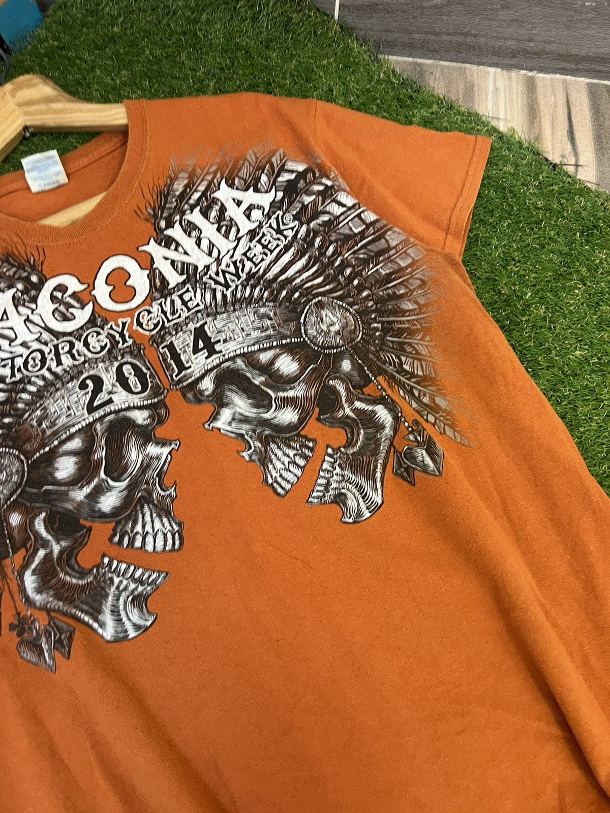 Vintage Crazy Y2K Opium Affliction Style Konflict Cross Goth T Shirt Size US L / EU 52-54 / 3 - 4 Thumbnail