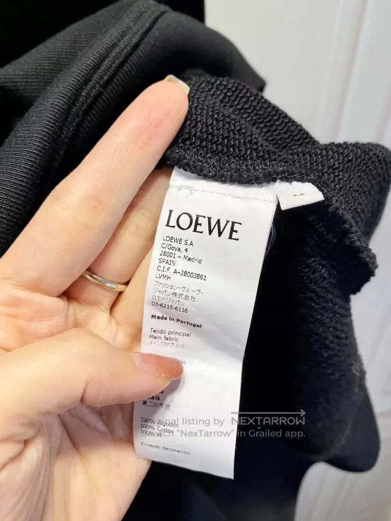 Loewe Loewe Black Embroidered Logo Sweatshirt M. Size US M / EU 48-50 / 2 - 5 Thumbnail
