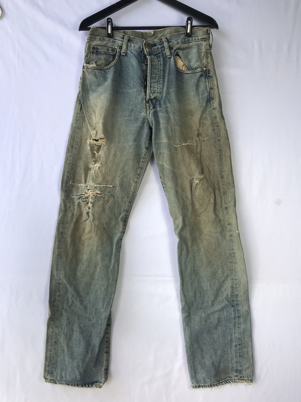 Vintage levis jeans distressed selvage Levi’s 702