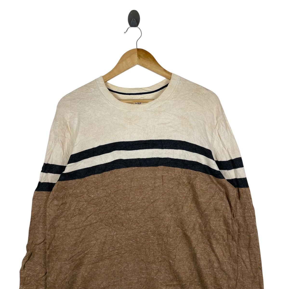 Gap Vintage GAP Stripe Knitwear Sweater Size US L / EU 52-54 / 3 - 2 Thumbnail