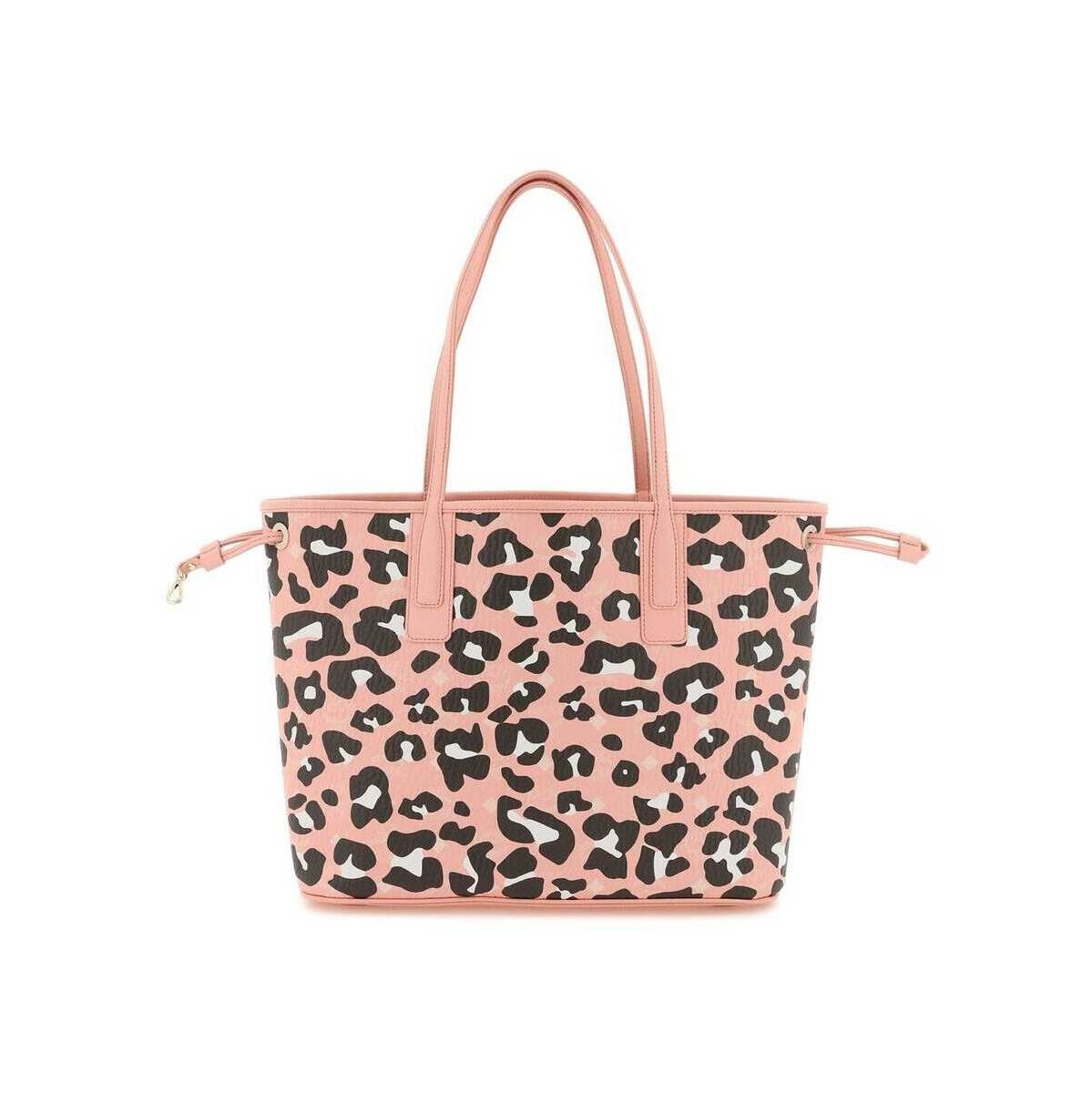 image of MCM Multicolor Aren Tote Bag Leather in Black, Women's