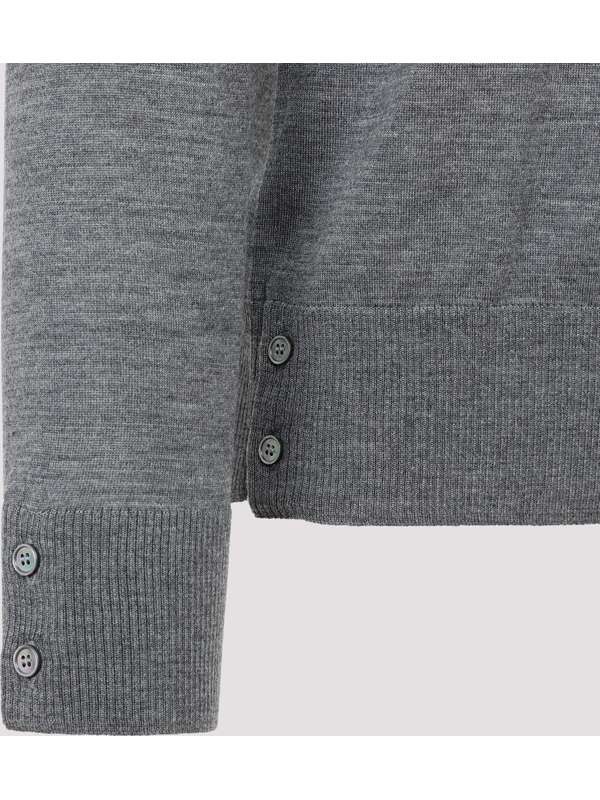 Thom Browne o1s22i1n1224 Crewneck Sweater in Grey Size US XL / EU 56 / 4 - 4 Thumbnail