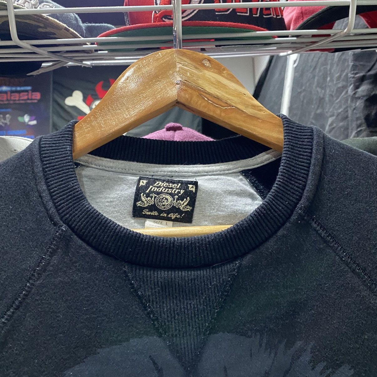 Diesel × Vintage Diesel Industry Trojan Vintage Design Sweatshirts Size US L / EU 52-54 / 3 - 6 Thumbnail