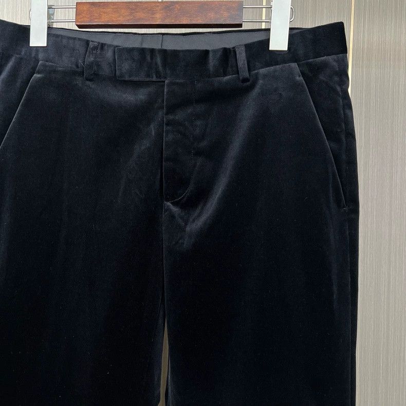 Dior Dior Black velvet suit trousers 2504-Nextarrow Size US 32 / EU 48 - 3 Thumbnail