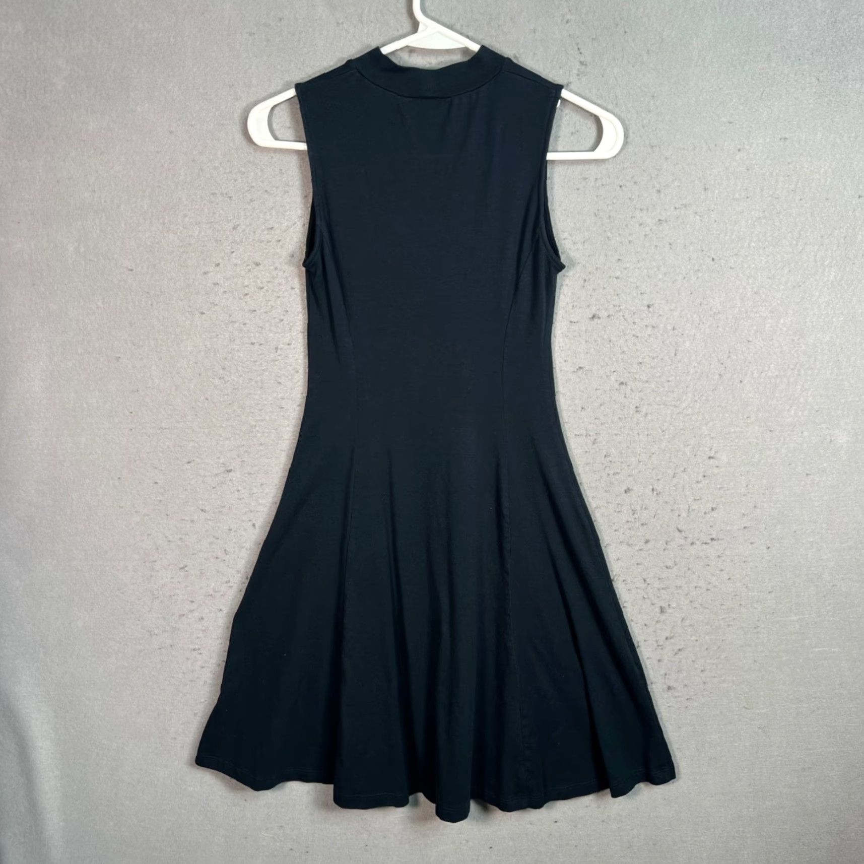 Uniqlo VINTAGE Uniqlo Women's Black Sleeveless A-Line Dress Midi Cotton Modal XXS Dress Womens Size XXS / US 00 / IT 34 - 2 Thumbnail