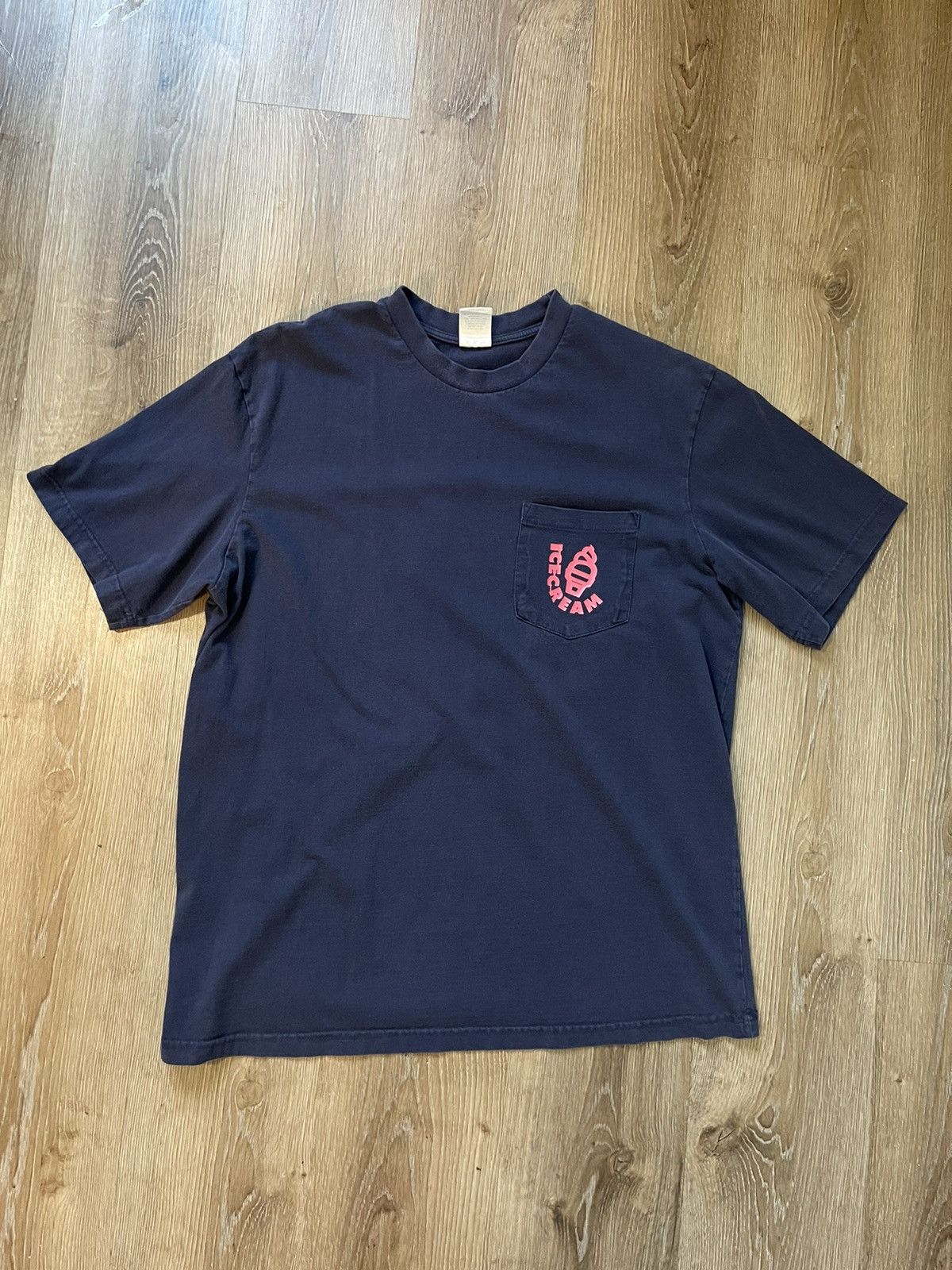 Image of Vintage 2000S Bbc Ice Cream Motherboard Pocket Tee in Navy, Men's (Size XL)