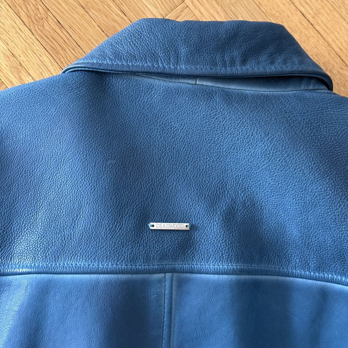 Deadwood Deadwood Coach Hand-dyed Blue Lambskin Leather Jacket Size US S / EU 44-46 / 1 - 9 Thumbnail