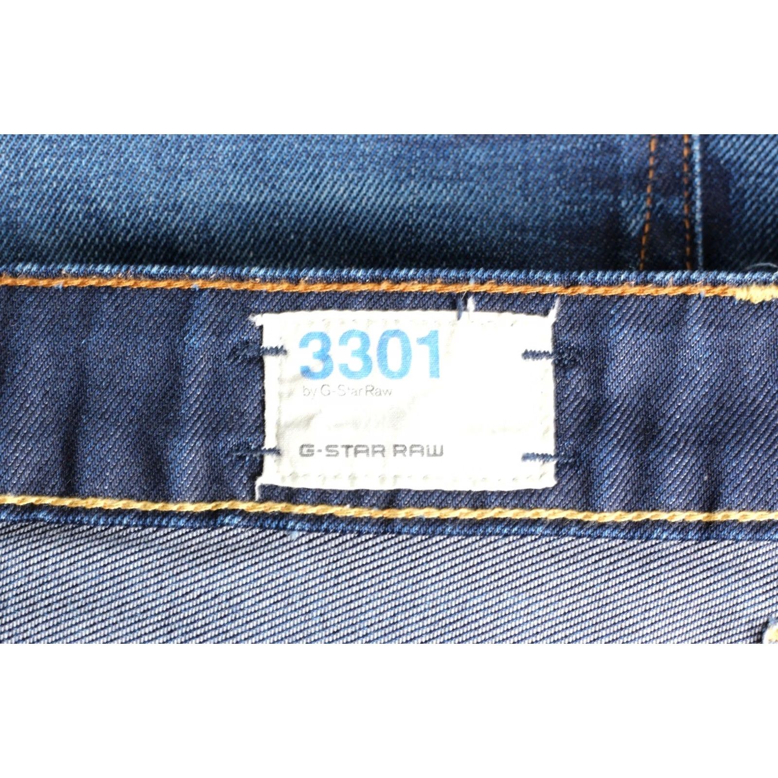G-Star G-Star 3301 LOW TAPERED Jeans Men 36x34 DZ8281 Blue Denim 5-Pocket Design Regular Rise Mid 10-12in Slim Tapered Clothing Mens Jeans Size US 36 / EU 52 - 6 Thumbnail