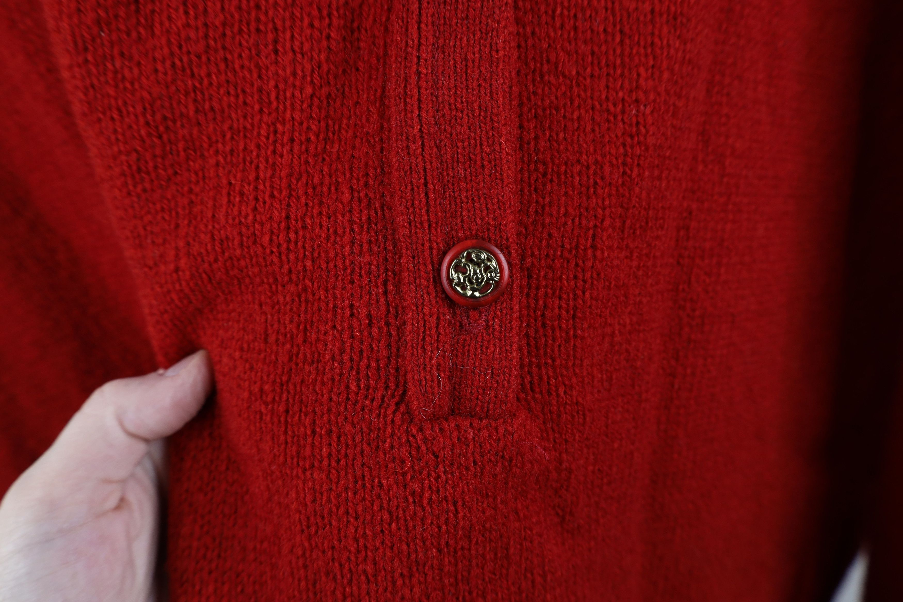 Vintage Vintage 90s Streetwear Scotland Wool Collared Tunic Sweater Size L / US 10 / IT 46 - 4 Thumbnail