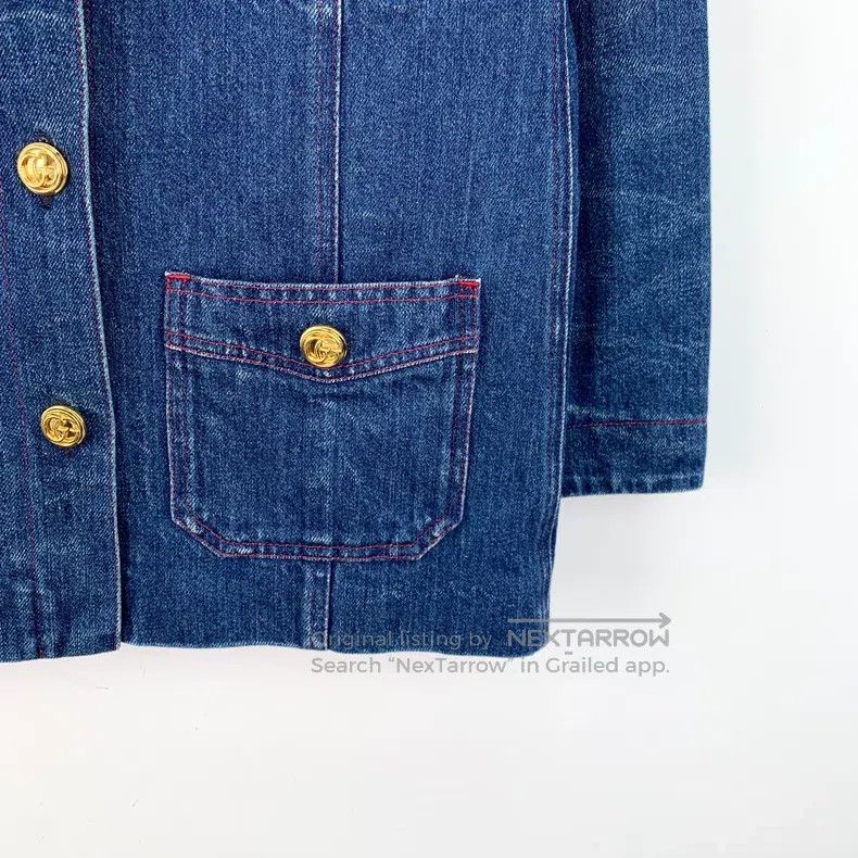Gucci Gucci Dark blue multi-pocket cotton round-neck single-brea Size S / US 4 / IT 40 - 4 Thumbnail