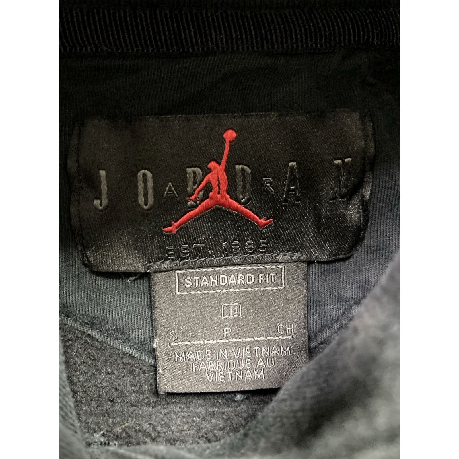 Nike VINTAGE Nike Air Jordan PSG Hoodie Women Small Black Pullover Sailors? Size S / US 4 / IT 40 - 7 Thumbnail