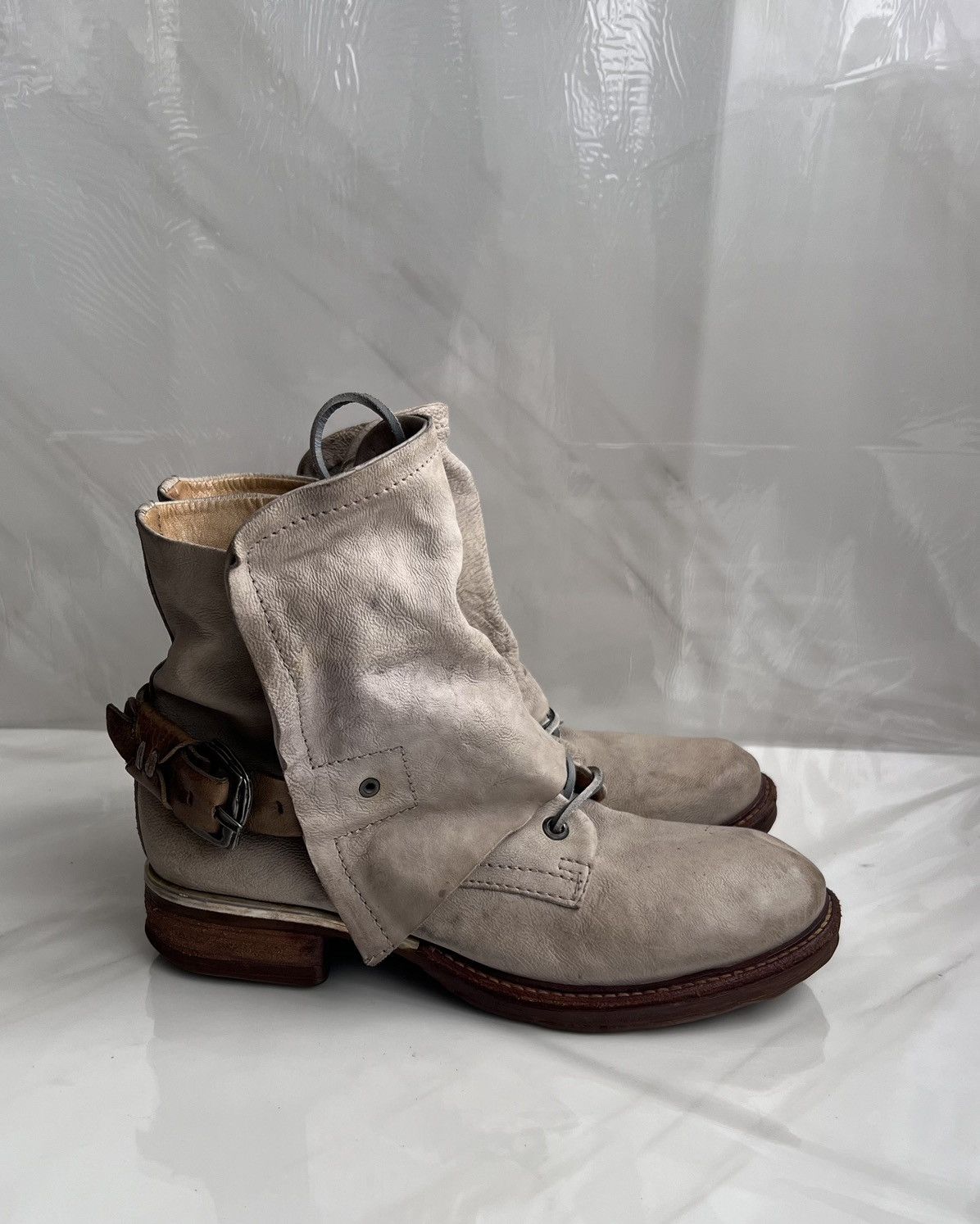 A.S.98 As 98 Airstep Zipper Boho Biker Gray distressed boot Size US 8 / IT 38 - 3 Thumbnail