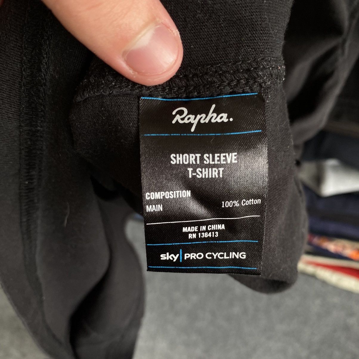 Rapha Mens Rapha Big Logo y2k cycles sky pro cycling tee Size US M / EU 48-50 / 2 - 9 Thumbnail