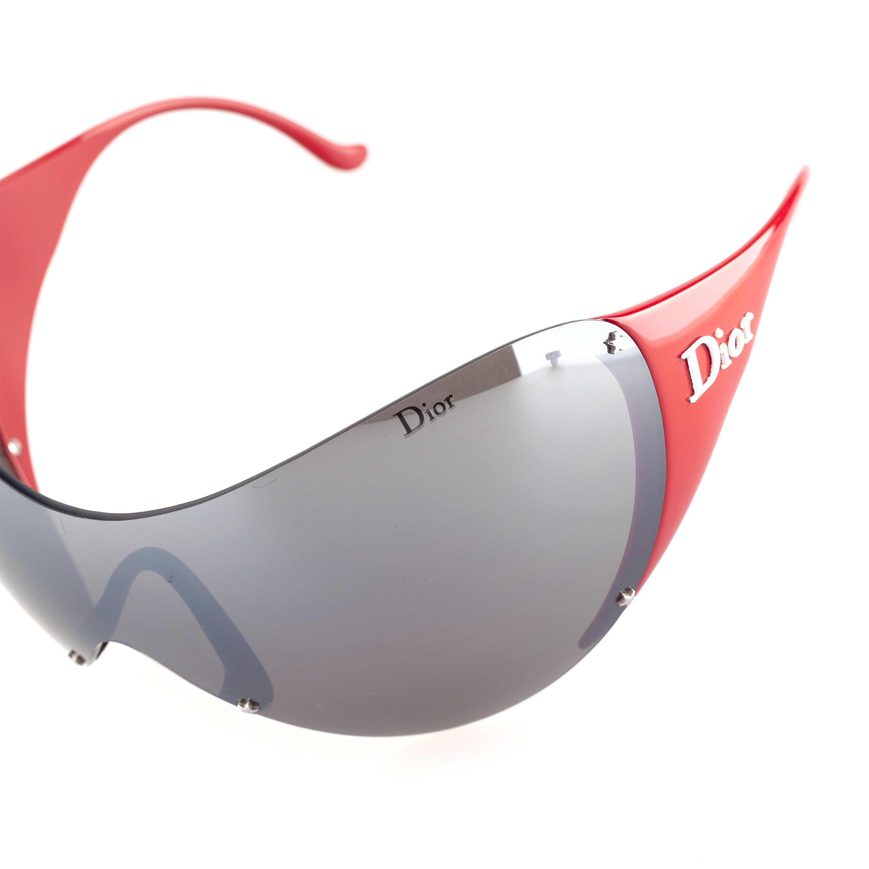 Dior Dior “DIOR SKI 1” Vintage Red Shield Mask Sunglasses Size ONE SIZE - 6 Thumbnail