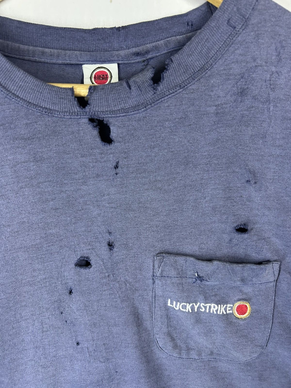 If Six Was Nine × Japanese Brand × Vintage Vintage Thrashed Sunfaded Lucky Strike Size US M / EU 48-50 / 2 - 3 Thumbnail