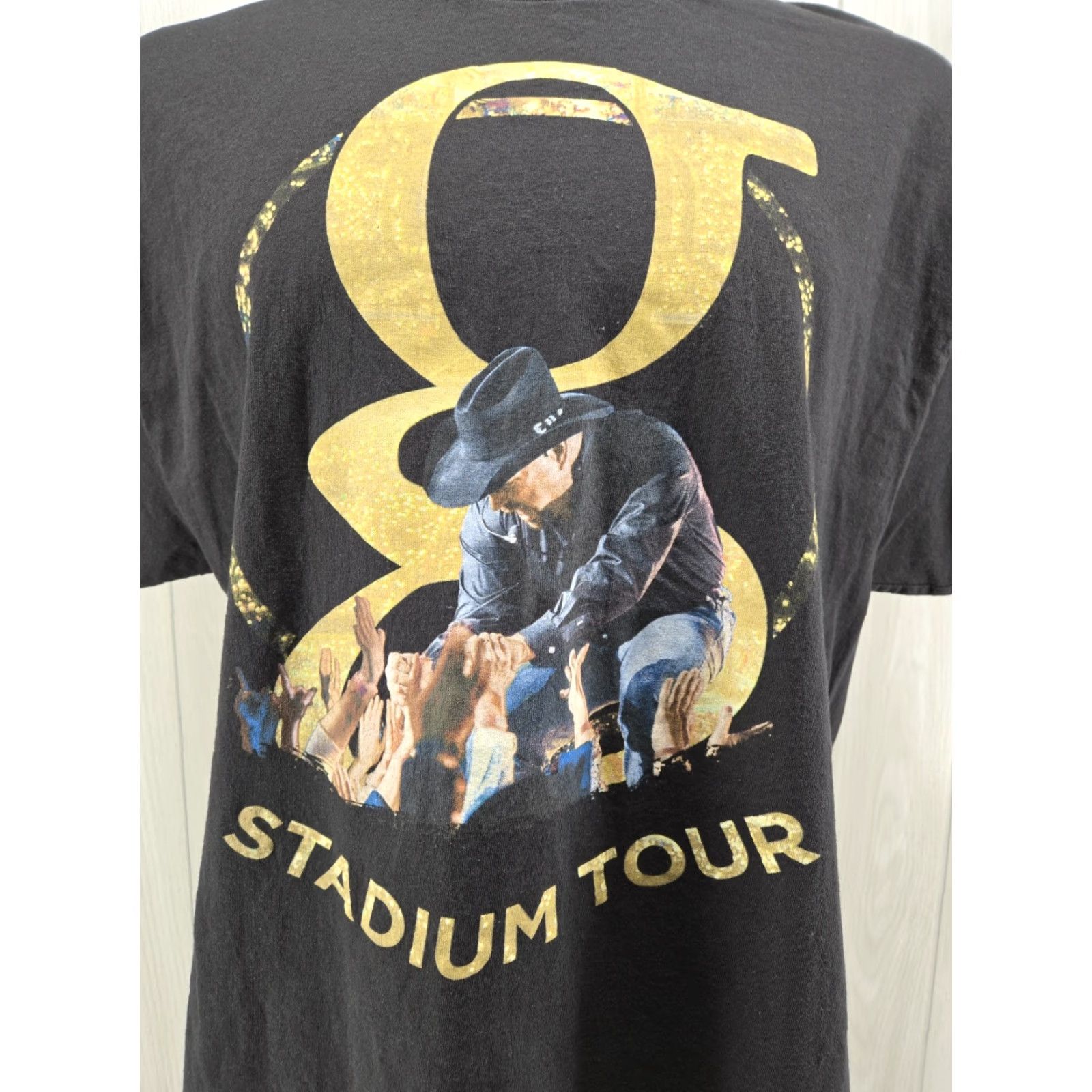 Hanes Garth Brooks Stadium Tour Concert Black Hanes Tag T-Shirt Size XL Men Short Sleeve Crew Neck Hanes Tag T-Shirt Size US XL / EU 56 / 4 - 3 Thumbnail