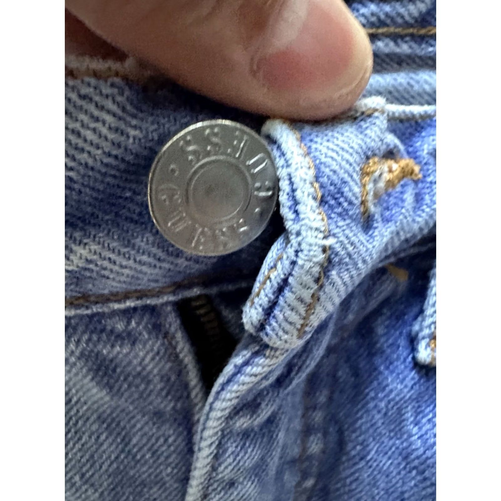 Guess VINTAGE GUESS Denim Jeans 80s Size 30 Blue In USA 1980s Mens Boys Size 29" - 5 Thumbnail