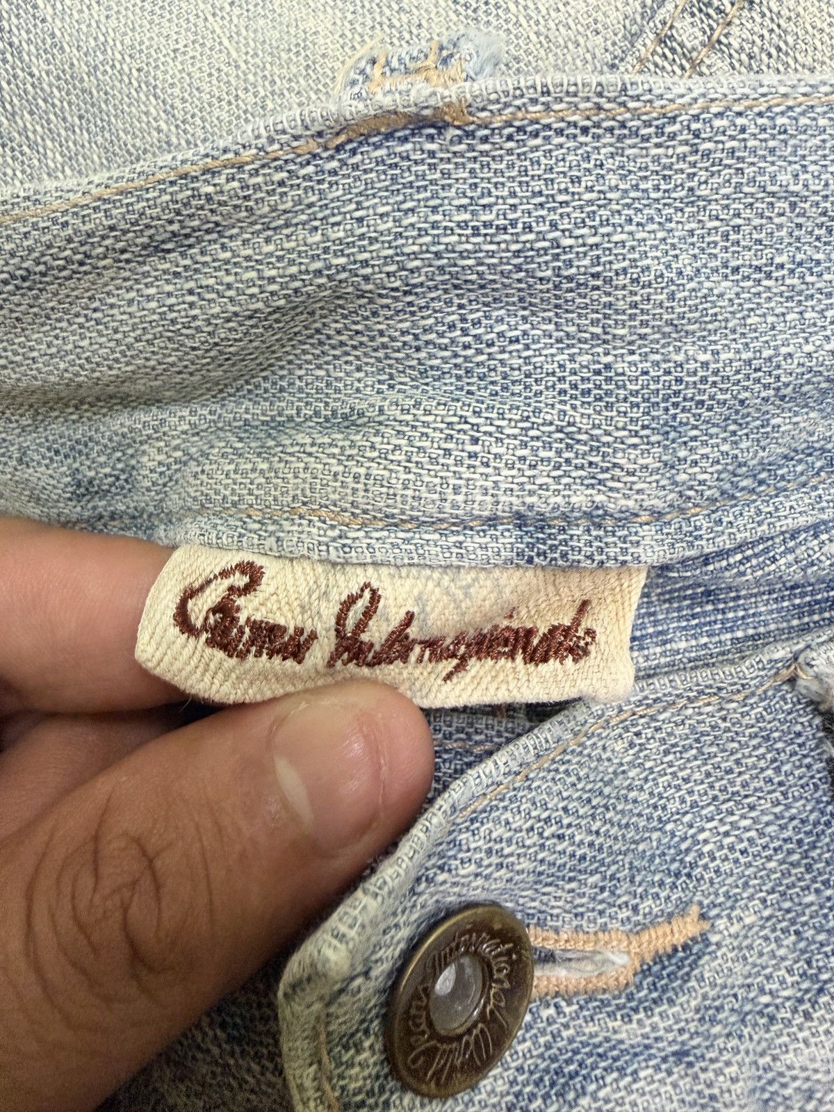 Vintage Gumu International Phoenix Embroidery Denim Y2K Straight Fit Size US 32 / EU 48 - 15 Thumbnail