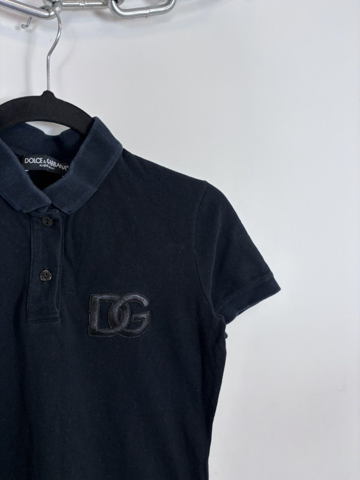 Dolce & Gabbana Dolce & Gabbana Women’s Black Short Sleeve Polo Shirt Size M / US 6-8 / IT 42-44 - 3 Thumbnail