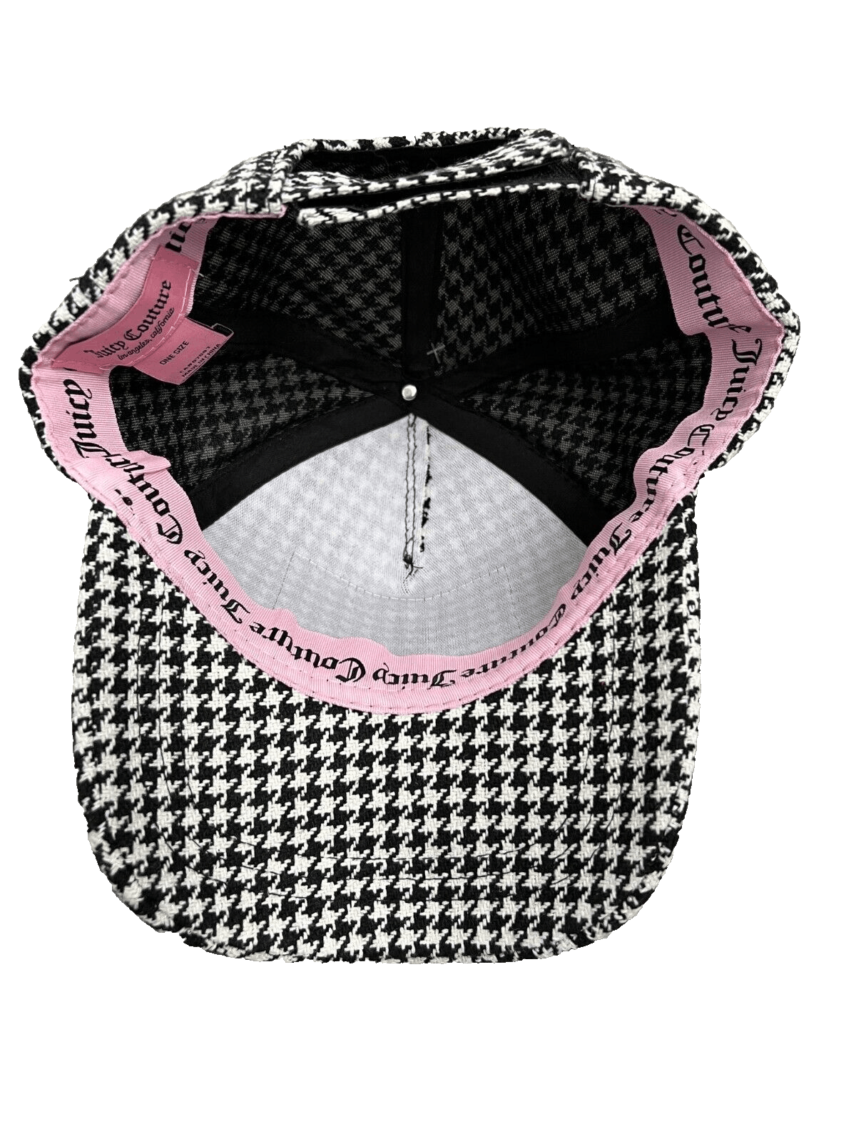 Juicy Couture Juicy Couture Houndstooth Tweed Cap Hat ( O/S ) Size ONE SIZE - 3 Thumbnail