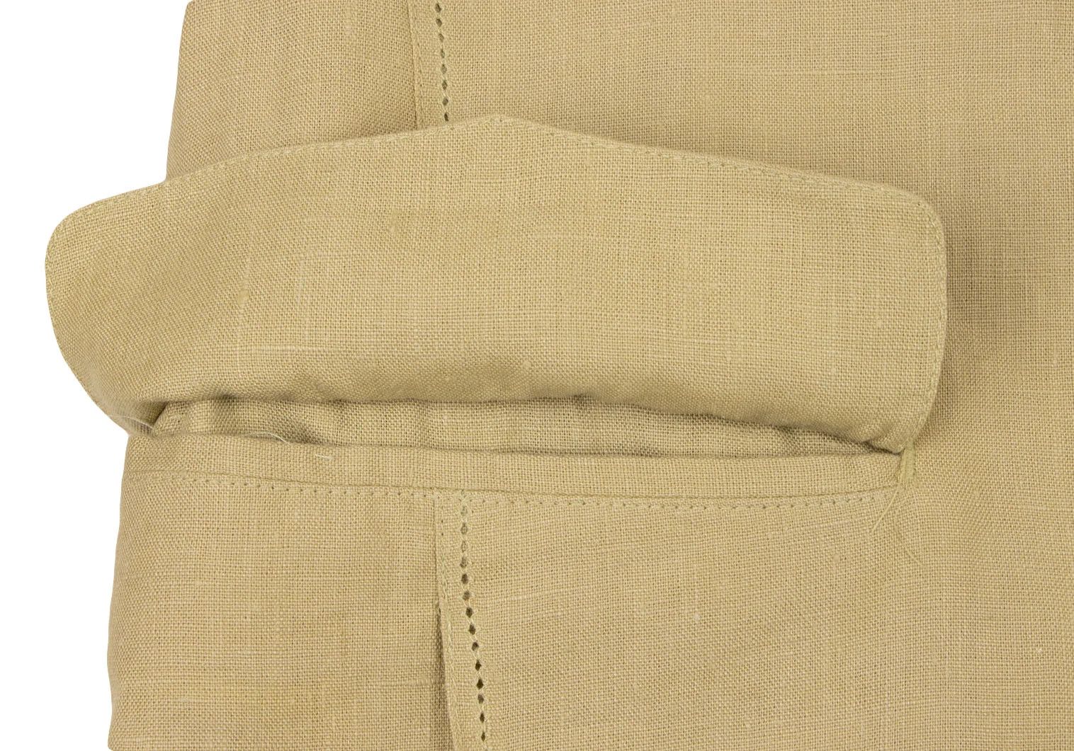Issey Miyake Linen Punched Stitch Jacket in Beige Size M Size US M / EU 48-50 / 2 - 11 Thumbnail