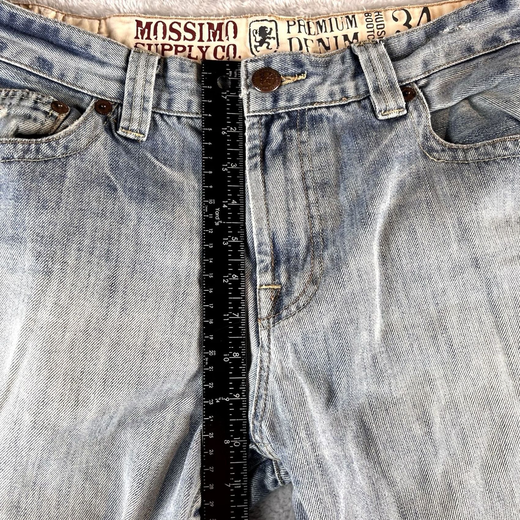 Mossimo VINTAGE Mossimo Supply Co. Jeans Bootscut Denim 34x29 Men Blue Light Wash Cowboy Retro Size US 34 / EU 50 - 6 Thumbnail
