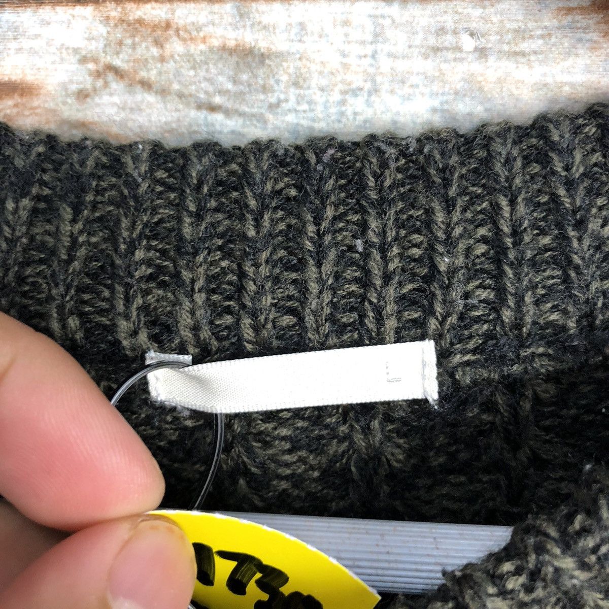 GU × Homespun Knitwear GU Black vintage japan Knitwear #A1730 Size US M / EU 48-50 / 2 - 9 Thumbnail