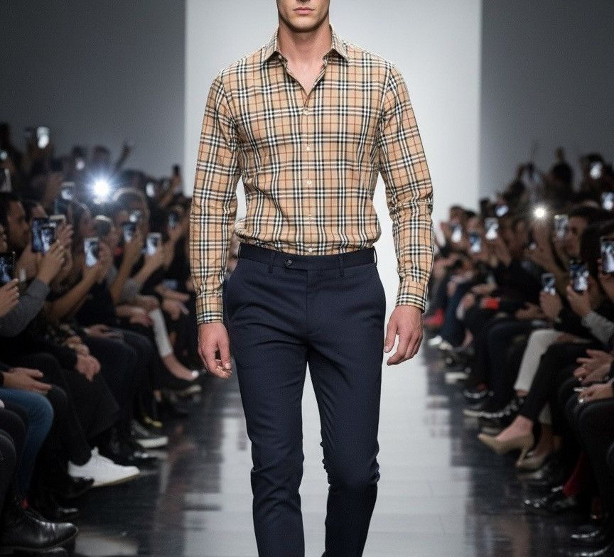 Burberry Burberry Somerton Nova Check Long Sleeve Shirt Men's Small Size US M / EU 48-50 / 2 - 1 Thumbnail