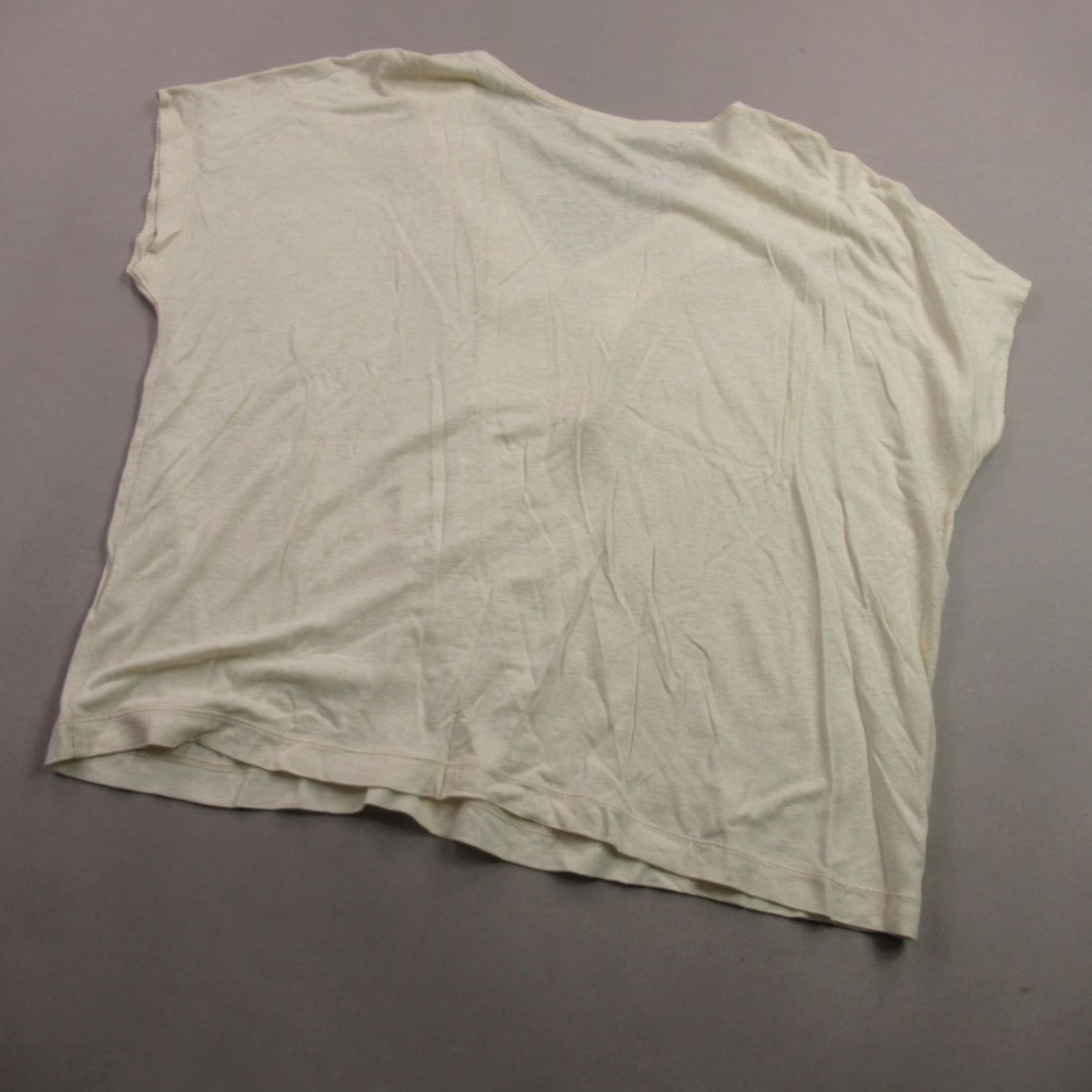 J. Jill J Jill Shirt Womens Medium Petite Short Sleeve Pullover Yellow V Neck Size M / US 6-8 / IT 42-44 - 7 Thumbnail