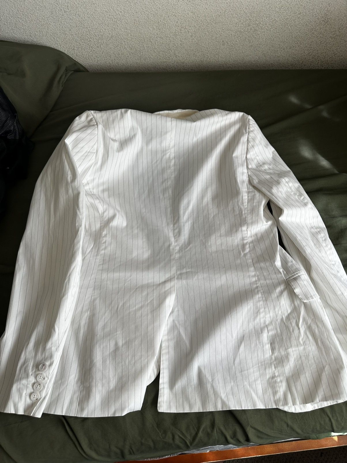 Other White Pinstripe Blazer Size 38R - 2 Thumbnail