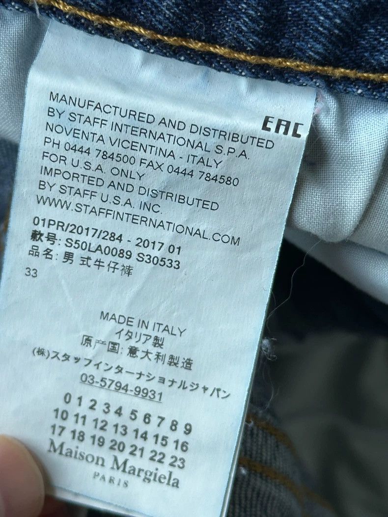 Maison Margiela Maison Margiela Cut jeans with a knife Size US 33 - 4 Thumbnail