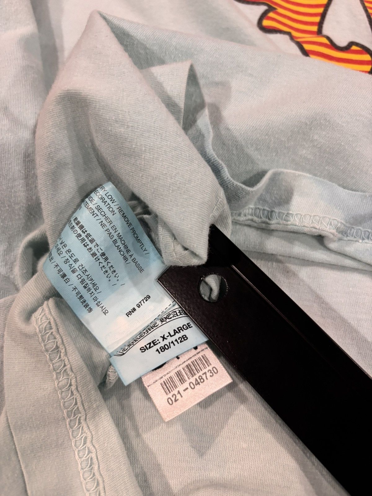 Chrome Hearts Chrome Hearts Red Yellow Striped Dagger Pocket Tshirt Blue Size US XL / EU 56 / 4 - 15 Thumbnail
