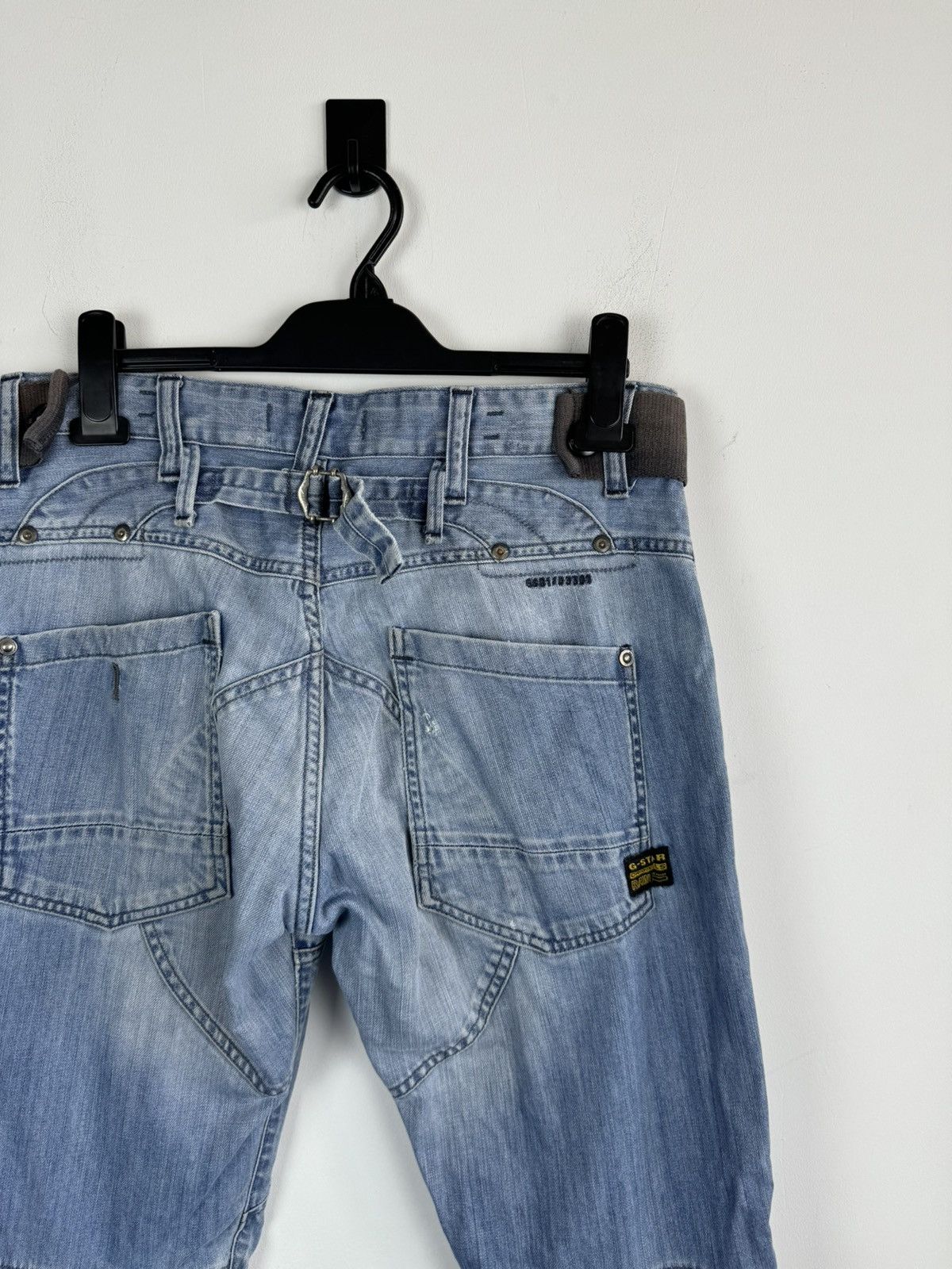 G-Star Vintage Rare G-Star Raw Faded Cargo Denim Jeans Y2K Style Size US 32 / EU 48 - 4 Thumbnail