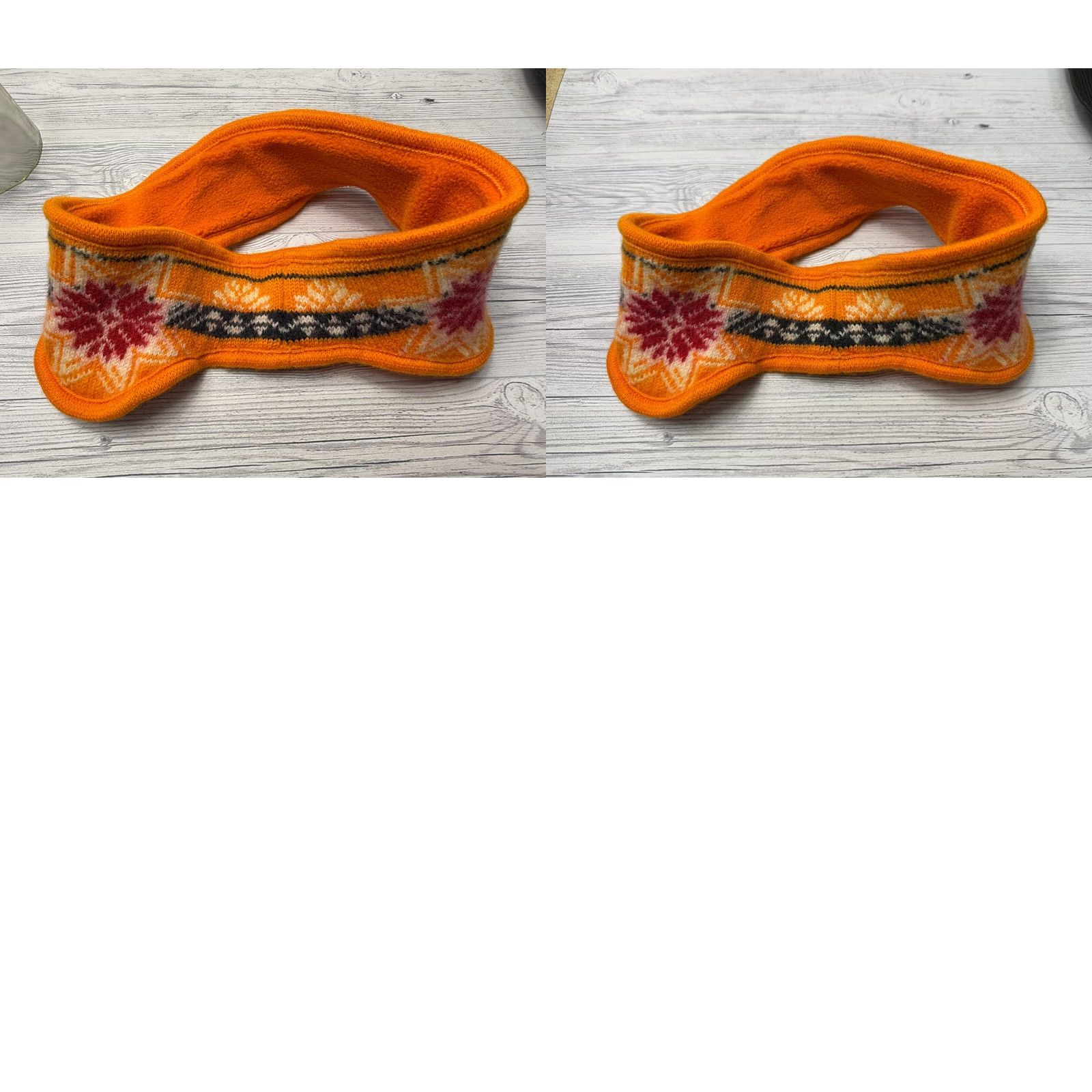 Vintage steffner Wool Headband Orange Women Headband Wool Eco-Friendly Casual Band Modern Style Size ONE SIZE - 8 Thumbnail