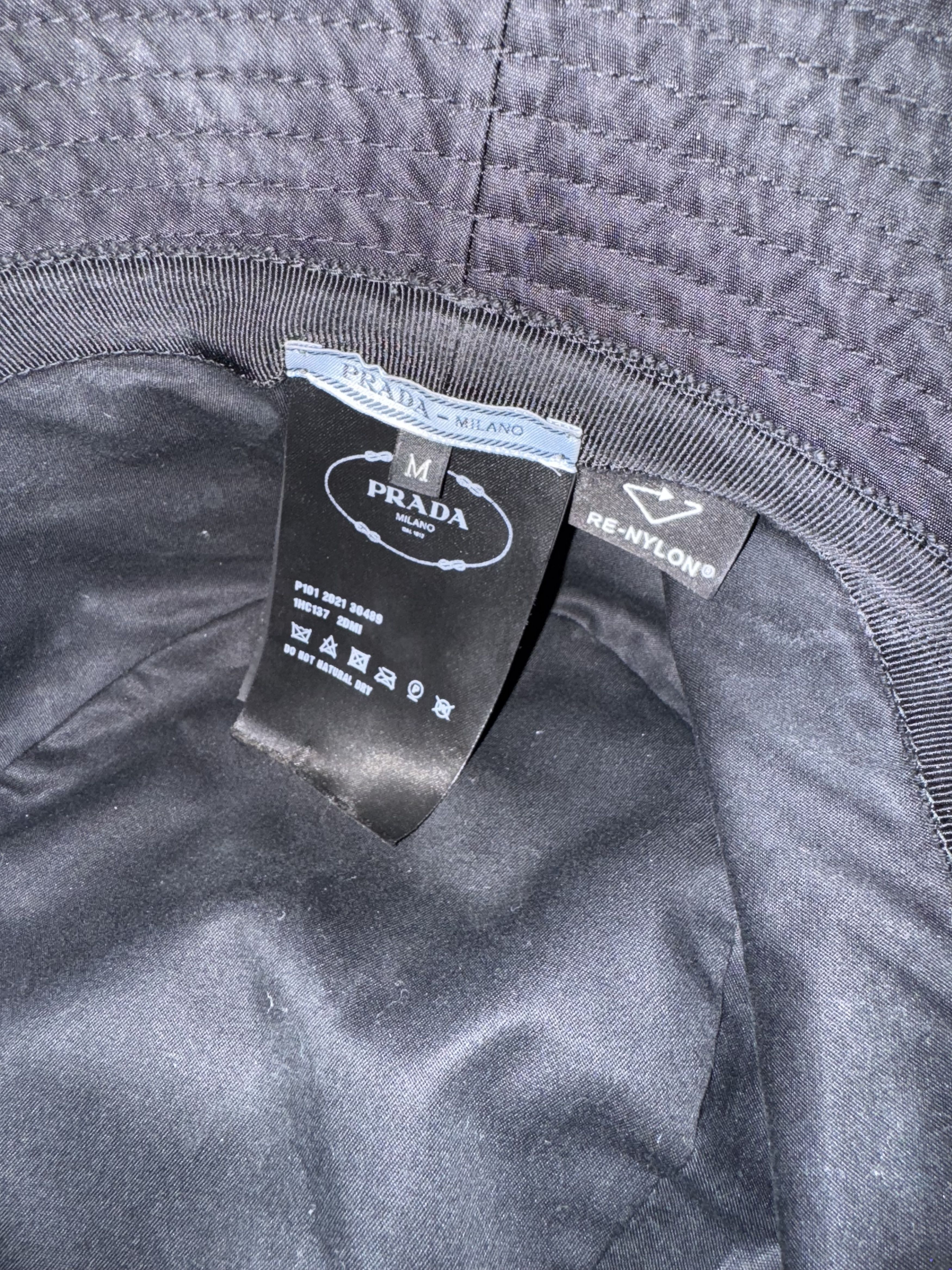 Prada Prada Black Re-Nylon Bucket Hat Size ONE SIZE - 3 Thumbnail