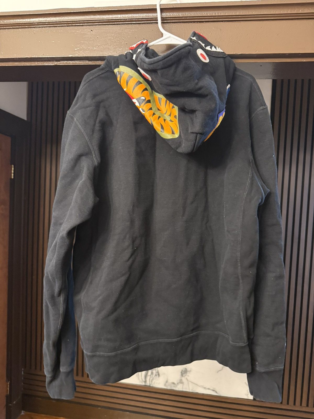 Bape Bape Shark Black Hoodie Pullover Size XL Size US XL / EU 56 / 4 - 6 Thumbnail