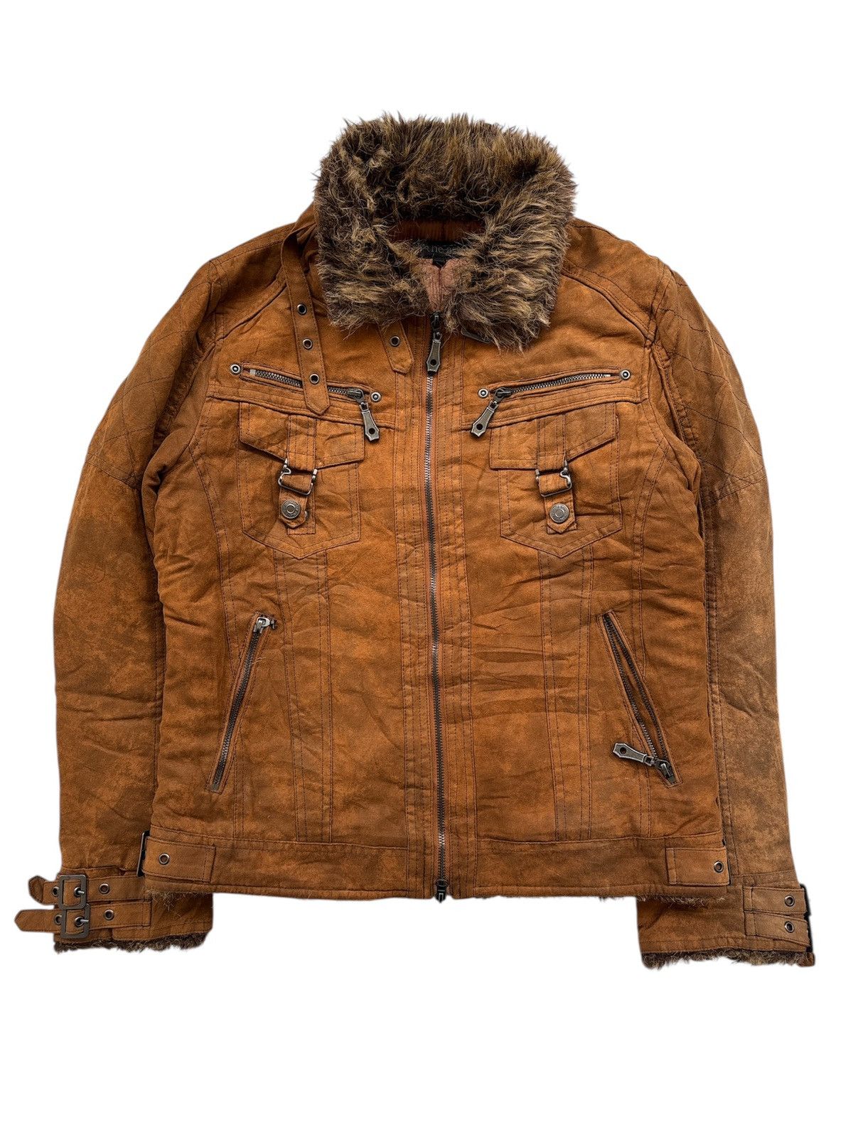 In The Attic × Japanese Brand × Tornado Mart Fur Rider Jacket